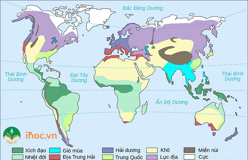 Biên độ nhiệt đặc trưng trên thế giới